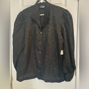 Beautiful couture 80’s Vintage silk blouse